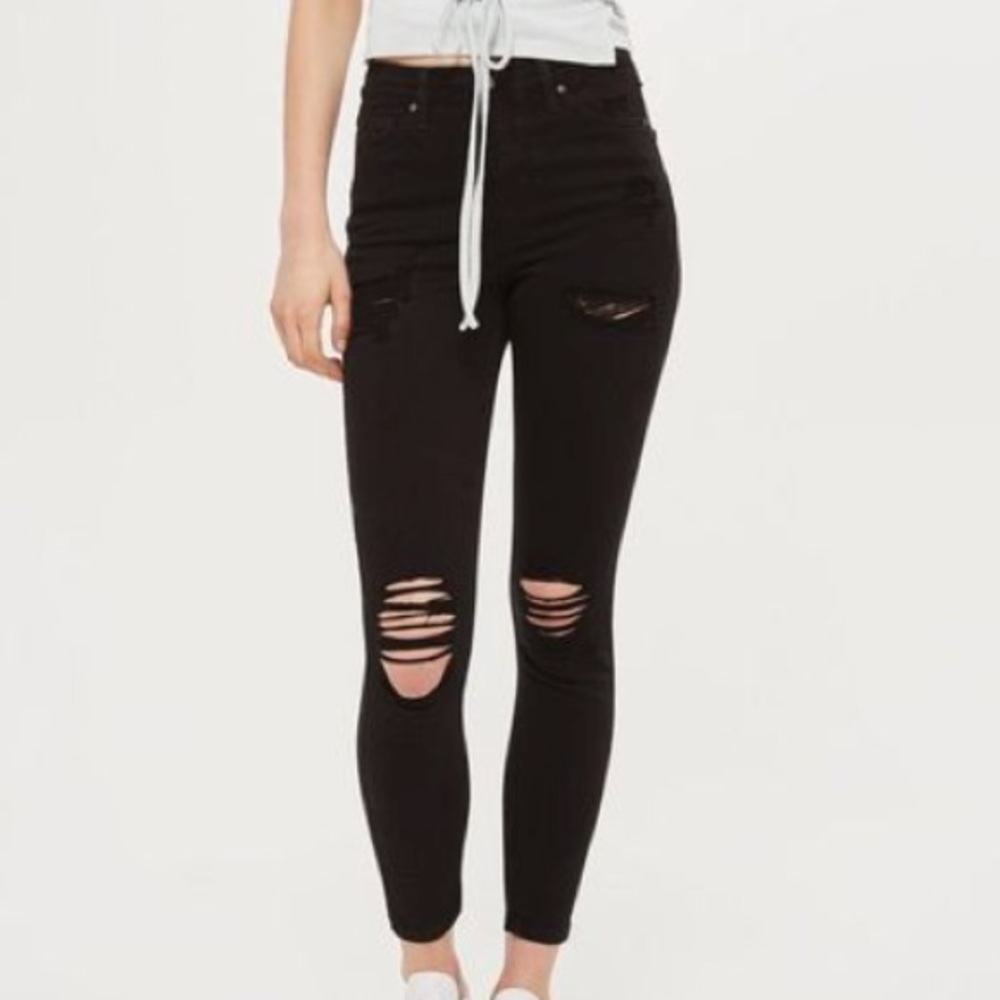 TOPSHOP MOTO SUPER RIP JAMIE JEANS